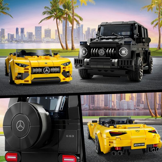LEGO 76924 - Speed Champions Mercedes-AMG G 63 en Mercedes-AMG SL 63