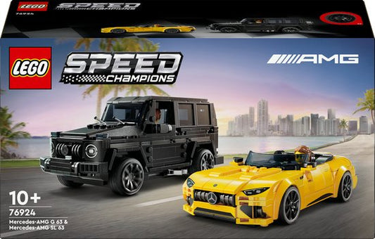 LEGO 76924 - Speed Champions Mercedes-AMG G 63 en Mercedes-AMG SL 63